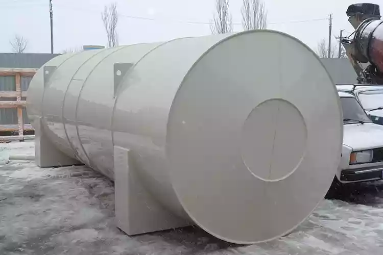 Дренажная горизонтальная ёмкость с коническими торцами
